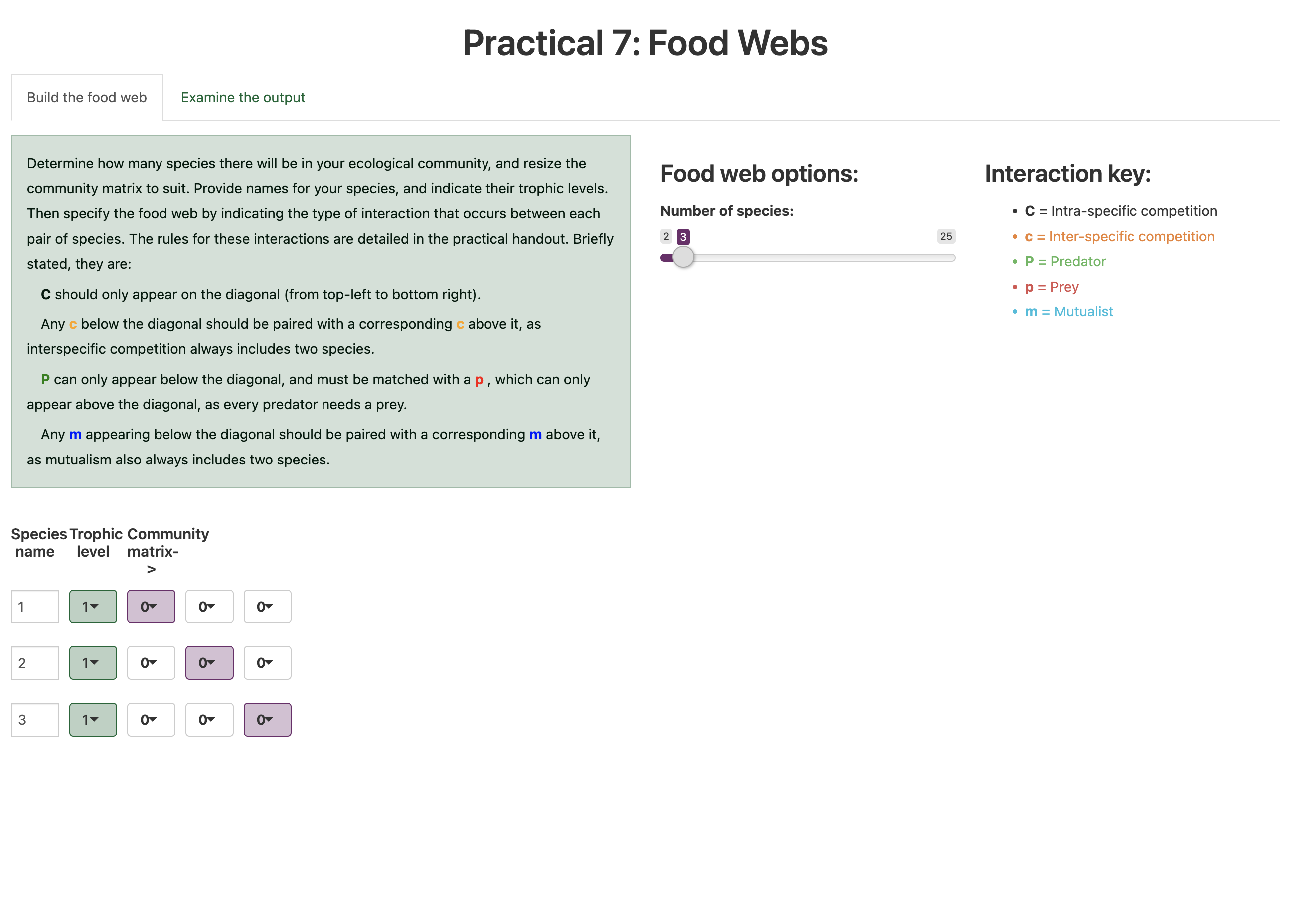 Population and Community Ecology Teaching Tools